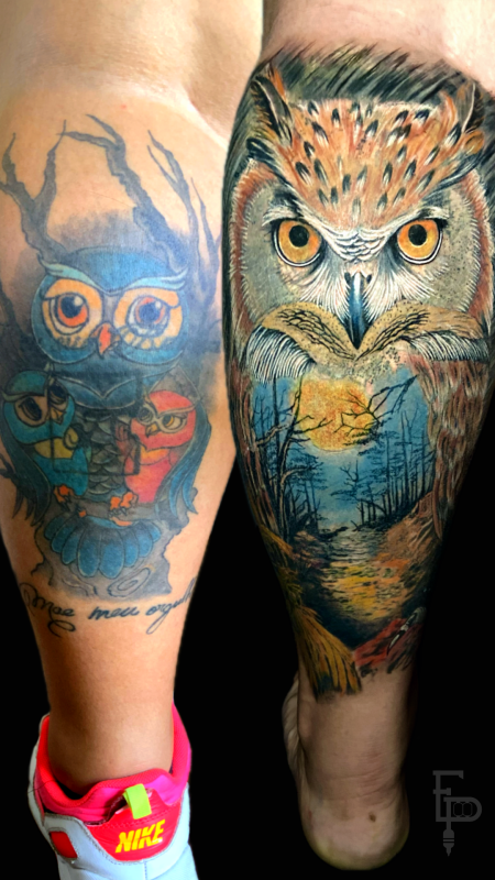 Cobertura coruja FP Tattoo