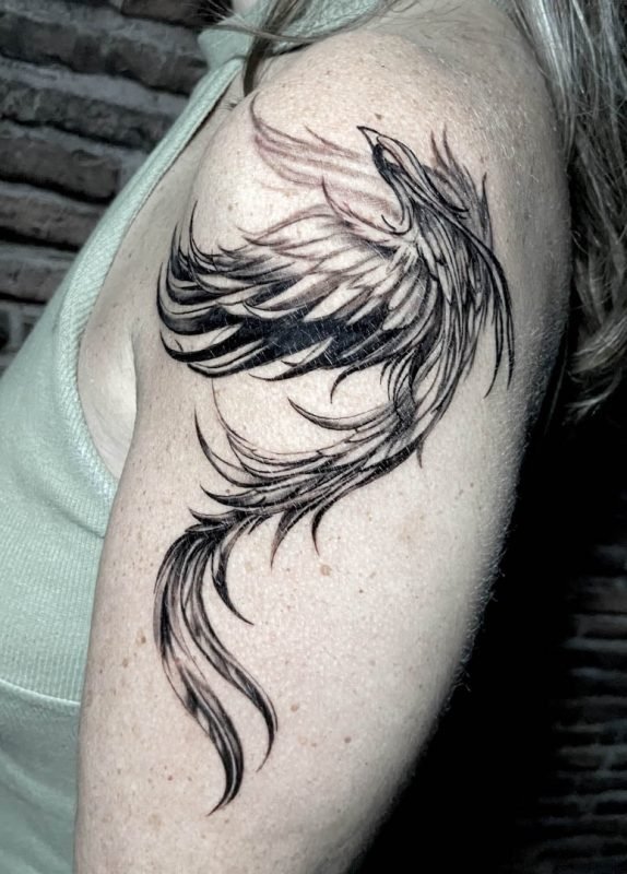 Tatuagem-fenix-black-and-grey